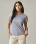 Women's Classic Cotton Crew Tee - Grey Lavender